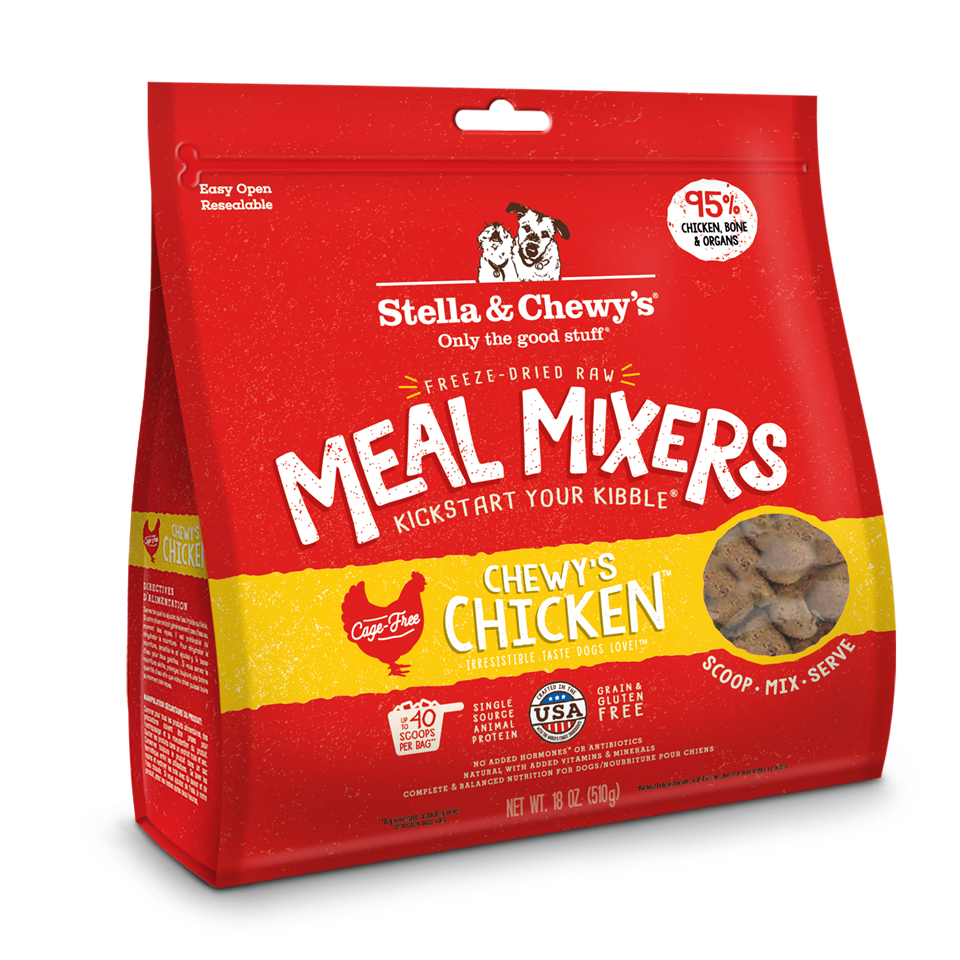 Stella & Chewy’s Chicken Meal Mixers for Dogs 18oz