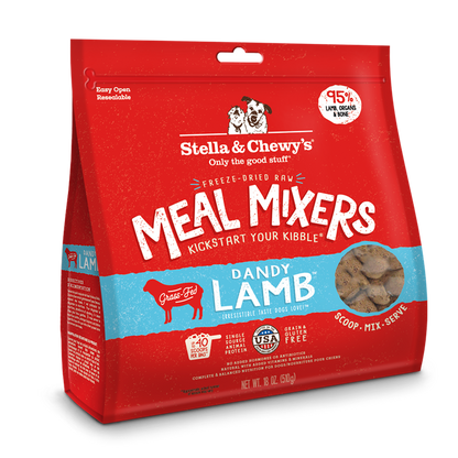 Stella & Chewy’s Dandy Lamb Meal Mixers for Dogs 18oz