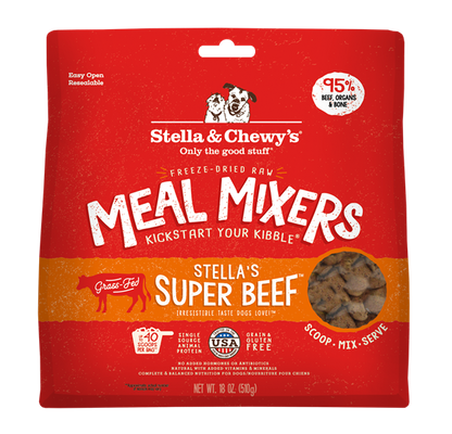 Stella & Chewy’s Super Beef Meal Mixers for Dogs 18oz