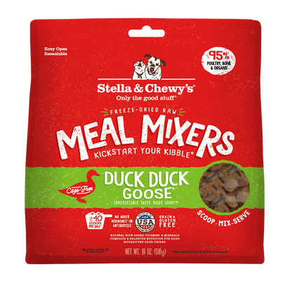 Stella & Chewy’s Duck Duck Goose Meal Mixers for Dogs 18oz