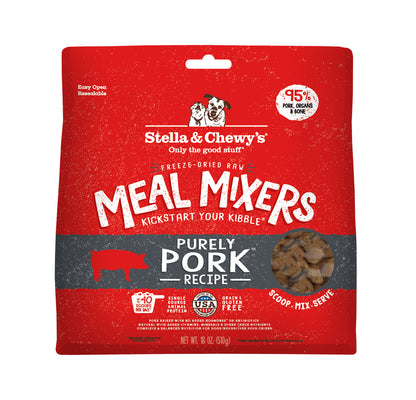 Stella & Chewy’s Purely Pork Meal Mixers for Dogs 18oz