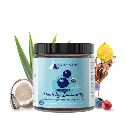 kin+kind Healthy Immunity Antioxidant Supplement for Cats and Dogs
