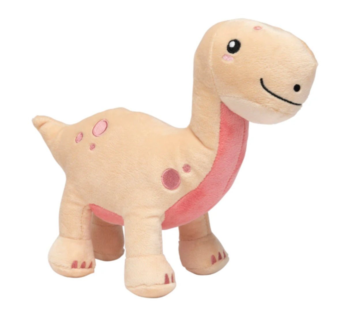 FuzzYard Dinosaur Plush Dog Toy with Squeaker
