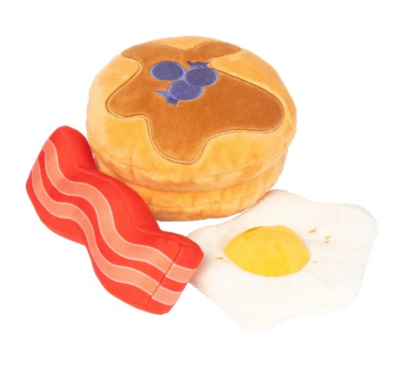 FuzzYard Perfect Match Breakfast Pack Plush Dog Toys with Squeakers