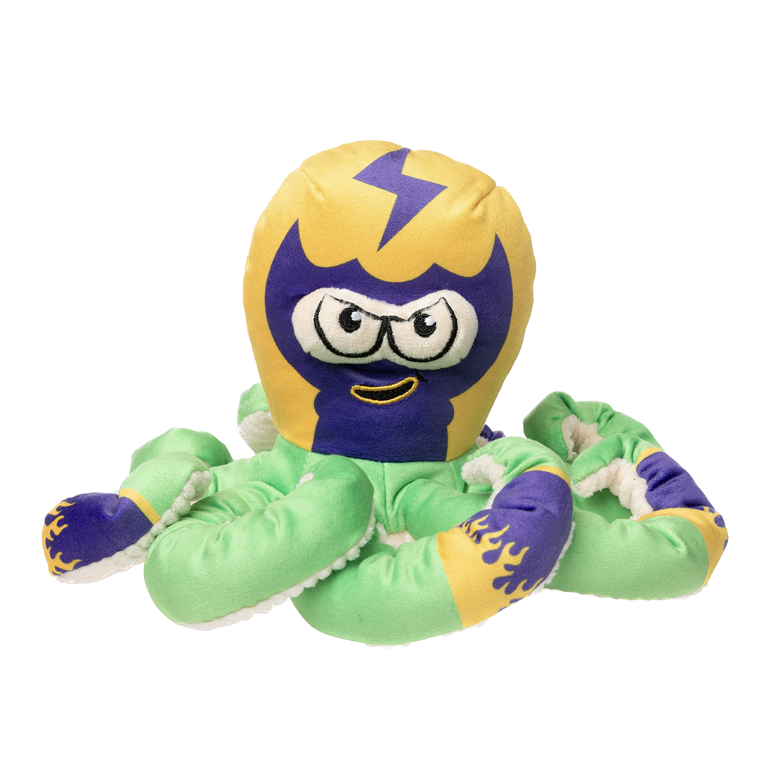 FuzzYard Octo-Posse Plush Dog Toy with Squeaker & Springy Legs