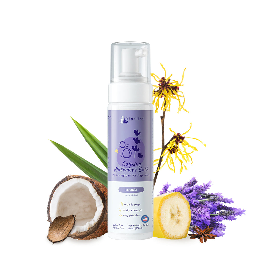 kin+kind Calming Waterless Pet Bath Lavender 8oz