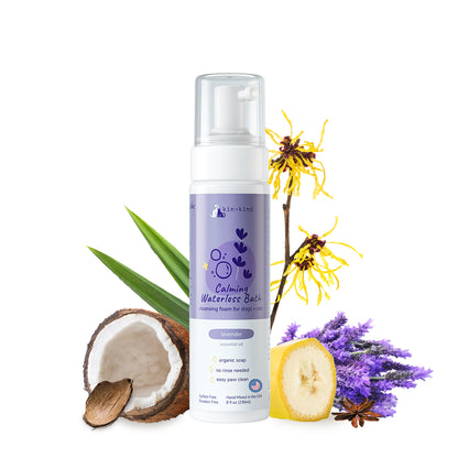 kin+kind Calming Waterless Pet Bath Lavender 8oz