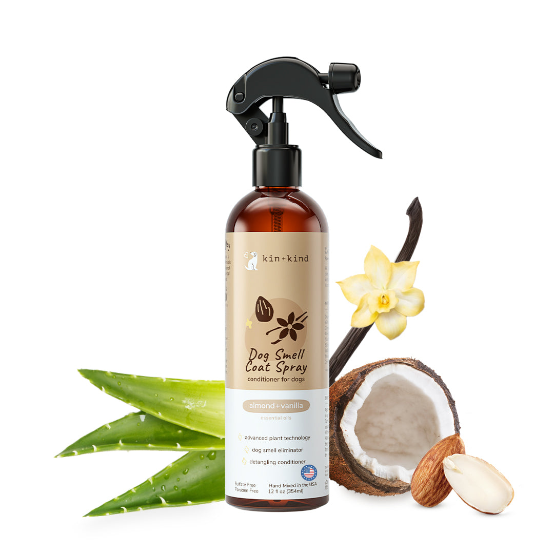 kin+kind Dog Smell Coat Spray Almond and Vanilla 12oz