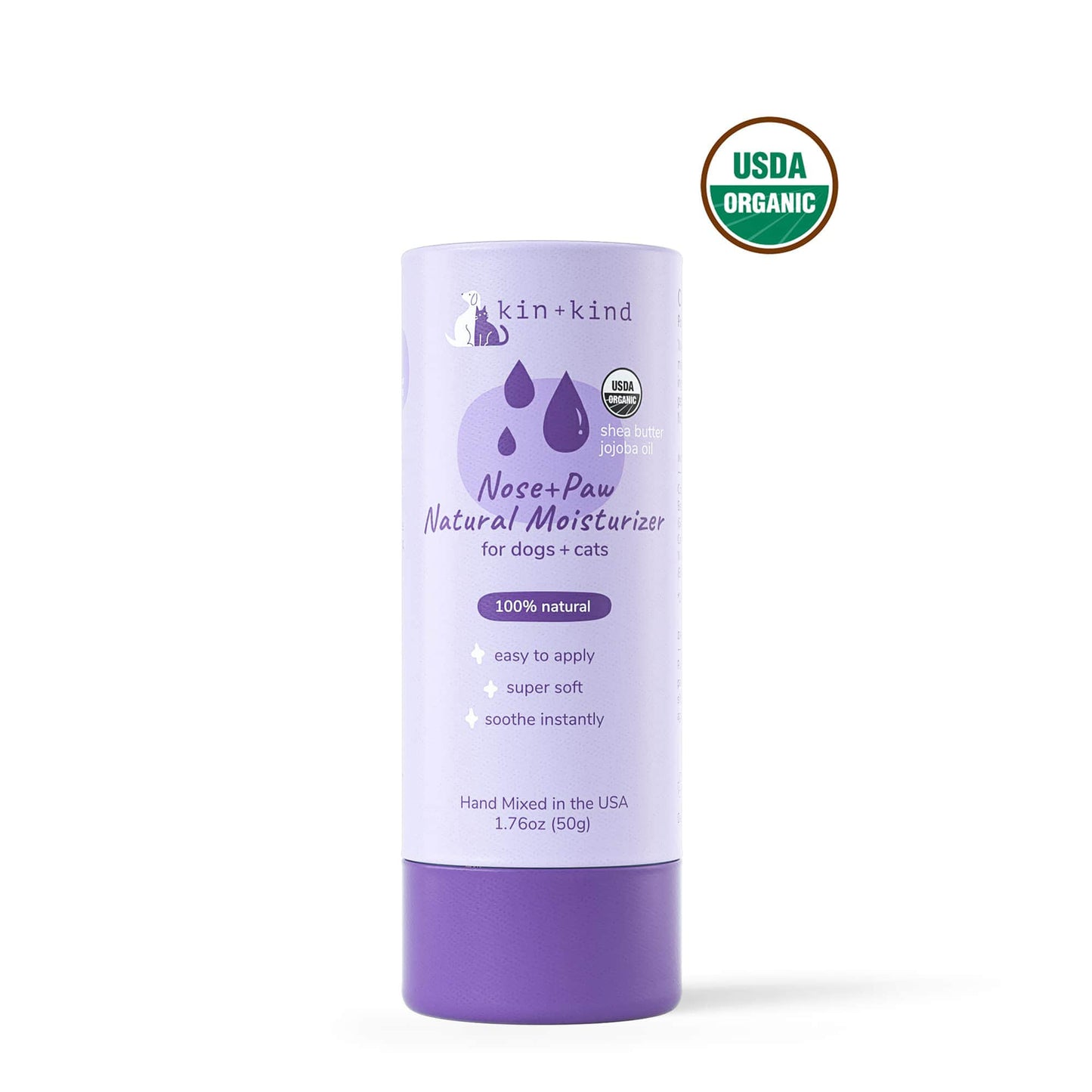 kin+kind Organic Nose & Paw Moisturizer Stick for Dogs & Cats 2.3oz