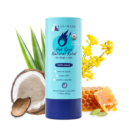 kin+kind Organic Hot Spot Relief Stick for Dogs 2.3oz