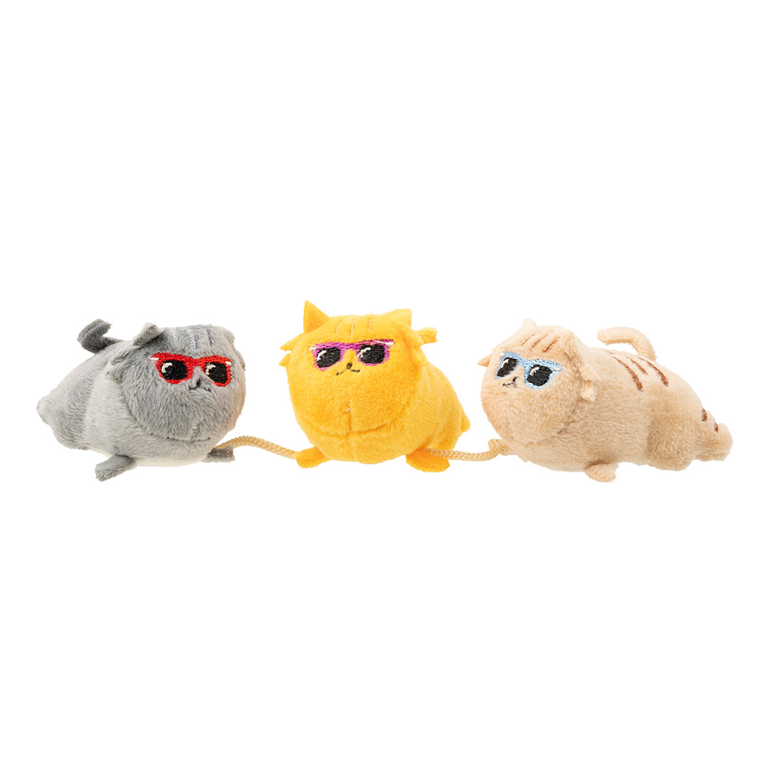 FuzzYard Cool Cats Plush Cat String Toy with Catnip - Food Series