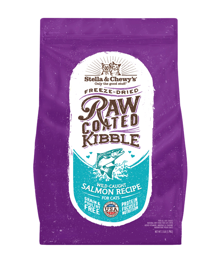 Stella and Chewy’s Raw Blend Cage Free Recipe for Cats – Wild-Caught Cod Salmon and Tuna 5LB