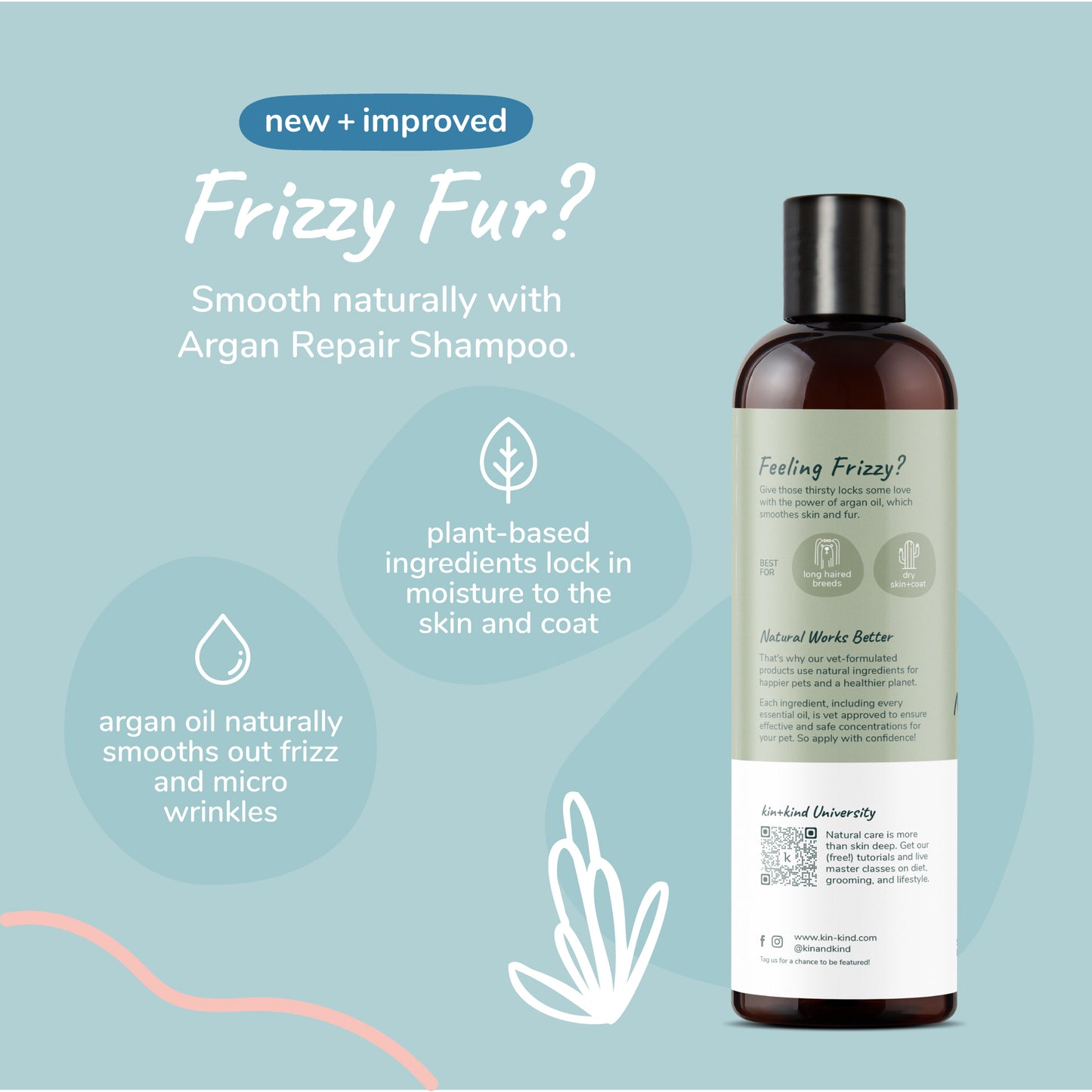 kin+kind Dry Skin and Coat Shampoo Cedar 12oz