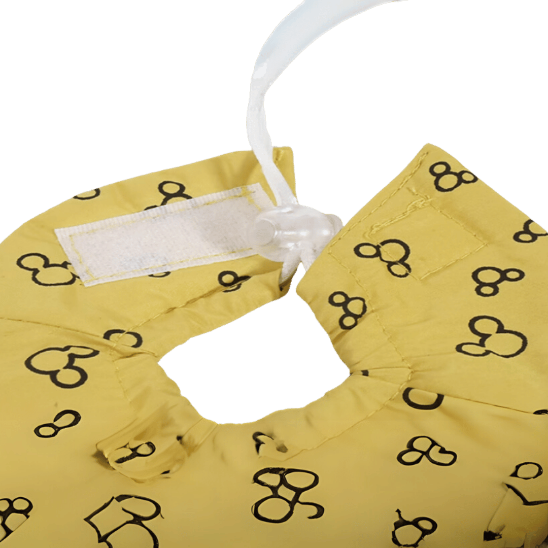 Munchies Soft Recovery Cone – Mouse Print Muzzle Collar for Rats, Mice, Hamsters & Birds