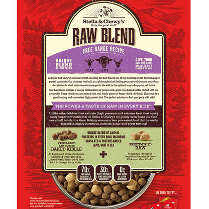 Stella & Chewy’s Free Range Raw Blend Kibble for Dogs 22LB