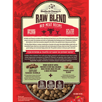 Stella & Chewy’s Red Meat Raw Blend Kibble for Dogs 22LB