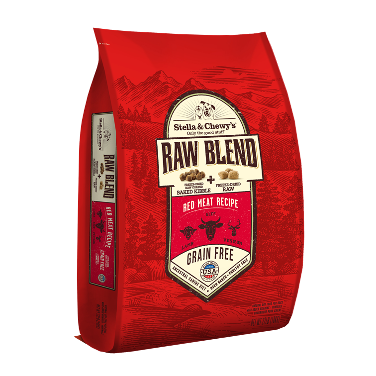 Stella & Chewy’s Red Meat Raw Blend Kibble for Dogs 22LB