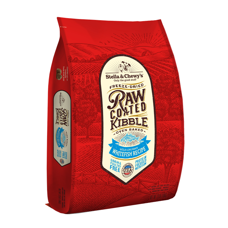 Stella & Chewy’s Wild Caught Whitefish Raw Coated Kibble for Dogs 22LB