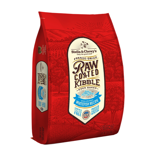 Stella & Chewy’s Wild Caught Whitefish Raw Coated Kibble for Dogs 22LB