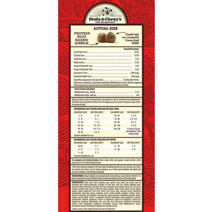 Stella & Chewy’s Grass Fed Beef Raw Coated Kibble for Dogs 22LB