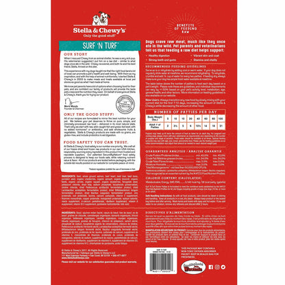 Stella and Chewy’s Surf N Turf Freeze Dried Raw Dinner Patties 25oz