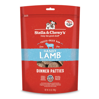 Stella and Chewy’s Dandy Lamb Freeze Dried Raw Dinner Patties 14oz