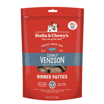 Stella and Chewy’s Simply Venison Freeze Dried Raw Dinner Patties 25oz