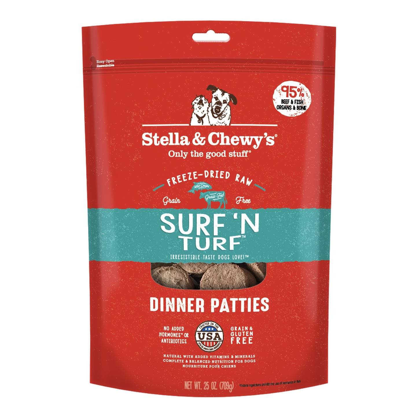 Stella and Chewy’s Surf N Turf Freeze Dried Raw Dinner Patties 25oz