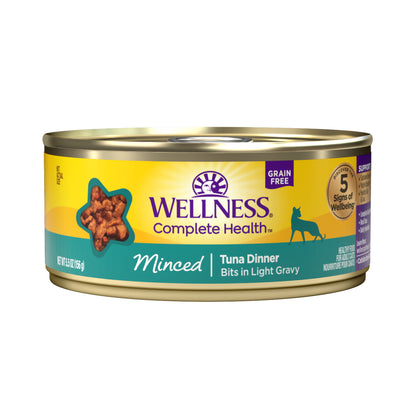Wellness Complete Health Minced Tuna Dinner Grain Free Canned Cat Food 5.5oz