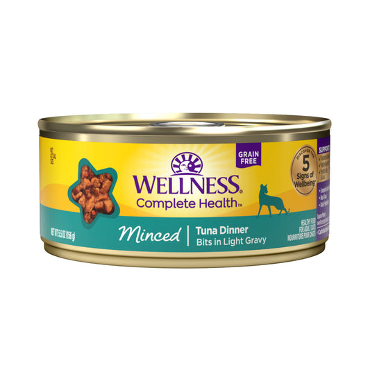 Wellness Complete Health Minced Tuna Dinner Grain Free Canned Cat Food 5.5oz