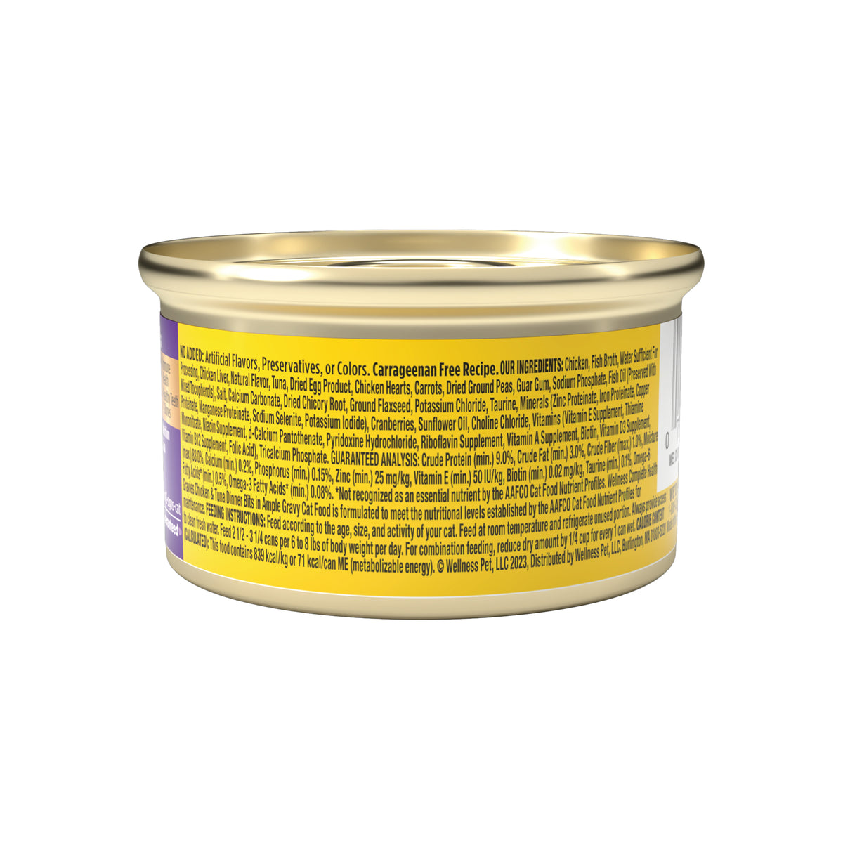 Wellness Complete Health Gravies Chicken & Tuna Dinner Grain Free Canned Cat Food 3oz
