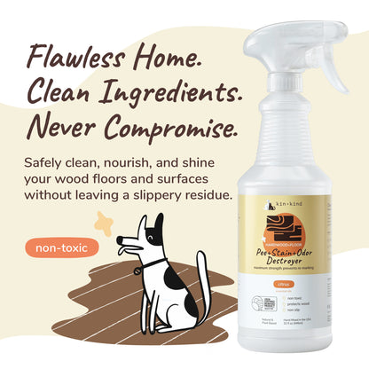kin+kind Pee Stain and Odor Destroyer Hardwood and Floor Citrus 32oz
