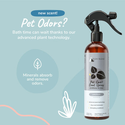 kin+kind Dog Smell Coat Spray Patchouli 12oz