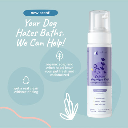 kin+kind Calming Waterless Pet Bath Lavender 8oz