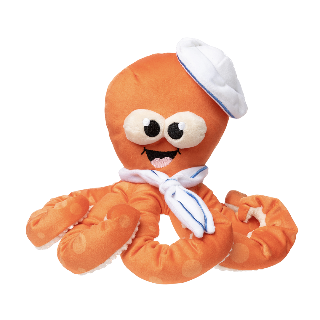 FuzzYard Octo-Posse Plush Dog Toy with Squeaker & Springy Legs