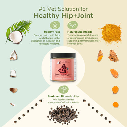 kin+kind Healthy Hip and Joint Supplement for Dogs and Cats