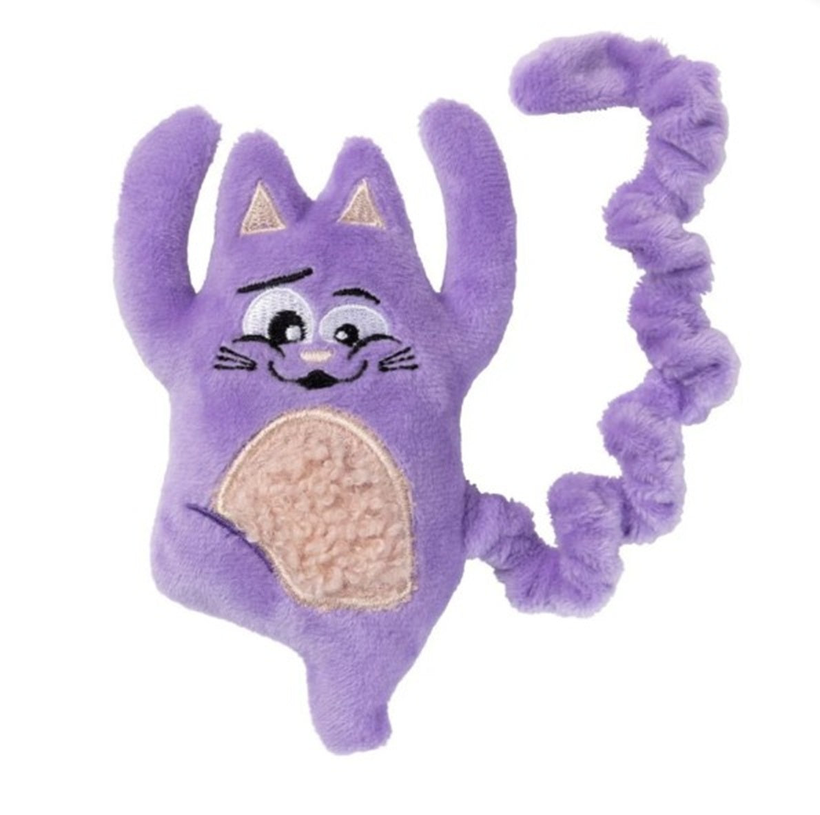 FuzzYard Yoga Cats Plush Cat Toy with Catnip and Crinkle Texture