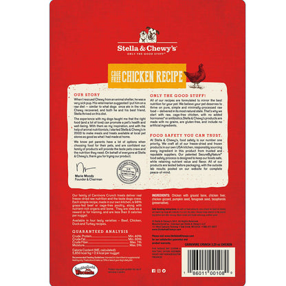 Stella and Chewy’s Chicken Carnivore Crunch Dog Treats 3.25oz