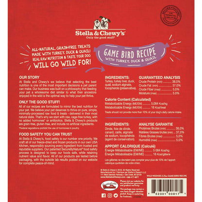 Stella & Chewy’s Game Bird Wild Weenies Freeze Dried Treats for Dogs 3.25oz