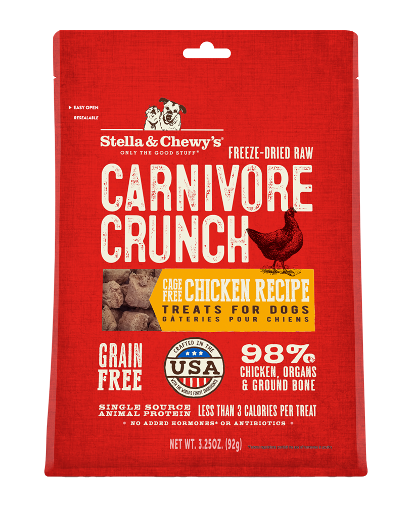Stella and Chewy’s Chicken Carnivore Crunch Dog Treats 3.25oz