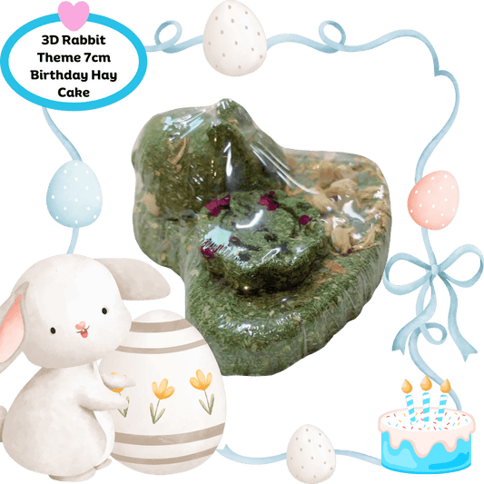 Munchies Rabbit-Themed Birthday Hay Cake (7–10cm) – Natural Celebration Treat