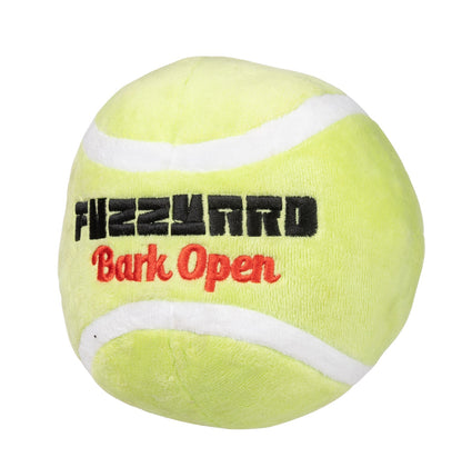 FuzzYard Tennis Ball Plush Dog Toy with squeakers