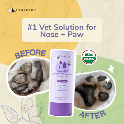 kin+kind Organic Nose & Paw Moisturizer Stick for Dogs & Cats 2.3oz