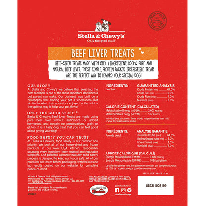 Stella & Chewy’s Single Ingredient Beef Liver Freeze Dried Treats for Dogs 3.25oz