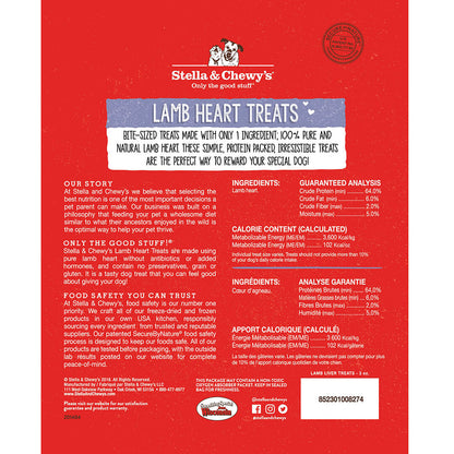 Stella & Chewy’s Single Ingredient Lamb Heart Freeze Dried Treats for Dogs 3.25oz