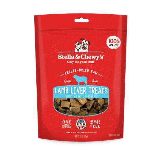 Stella & Chewy’s Single Ingredient Lamb Liver Freeze Dried Treats for Dogs 3.25oz