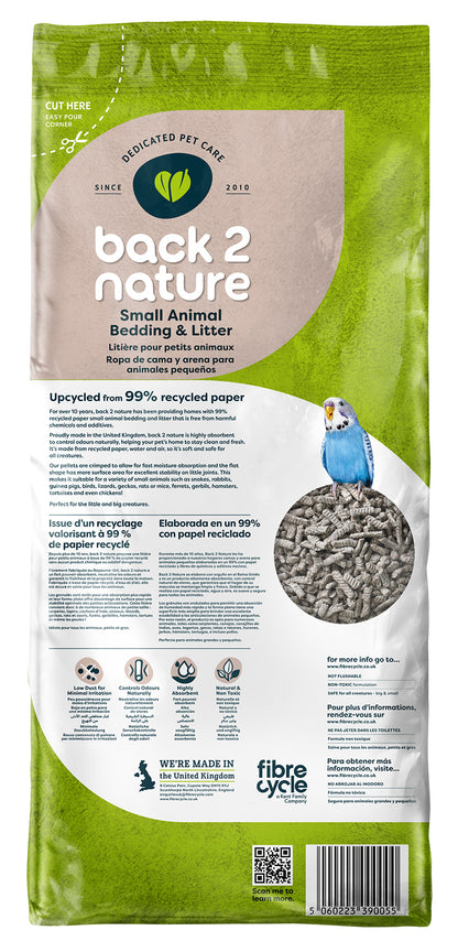 Back 2 Nature Recycled Paper Small Animal Bedding and Litter