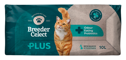 Breeder Celect Plus Probiotic Recycled Paper Cat Litter for Extra Odour Control