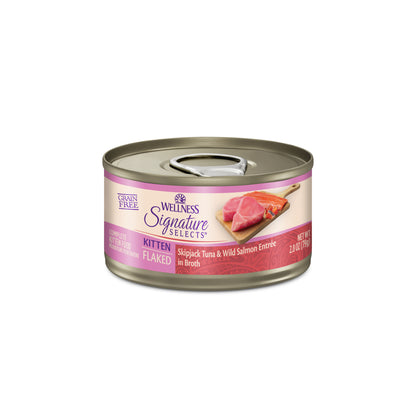 Wellness CORE Signature Selects Flaked Skipjack Tuna & Wild Salmon Kitten Grain Free Wet Cat Food 2.8oz