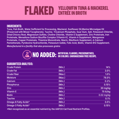 Wellness CORE Signature Selects Flaked Yellowfin Tuna & Mackerel Grain Free Wet Cat Food 2.8oz